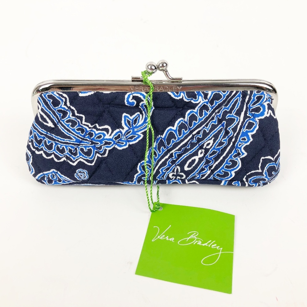Vera Bradley Blue Bandana Kisslock Case